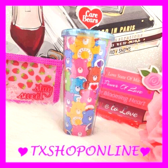 💗🥤{ Care Bear} Multicolor Tumbler 🥤💗NEW - Picture 1 of 4